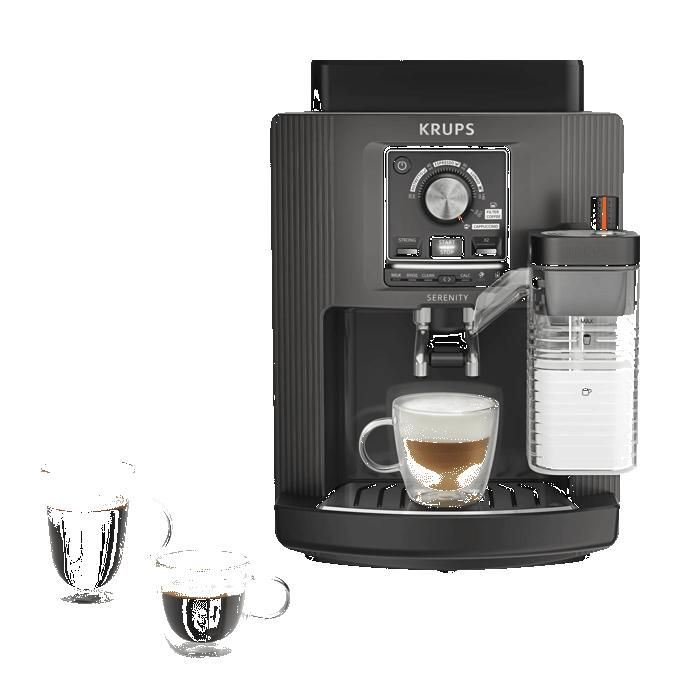 Krups Serenity Lait Machine espresso entièrement automatique 5 boissons EA402HE0 Krups Serenity Lait Machine espresso entièrement automatique 5 boissons EA402HE0