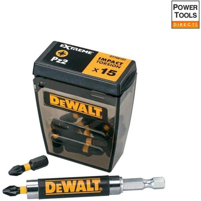 Set de 15 Embouts DeWalt Impact Torsion - vue 1