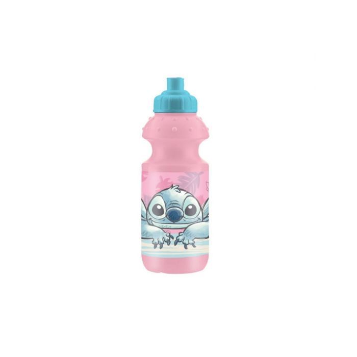 My Sweety Pop - Gourde Plastique Stitch Rose/Bleu - 350ML