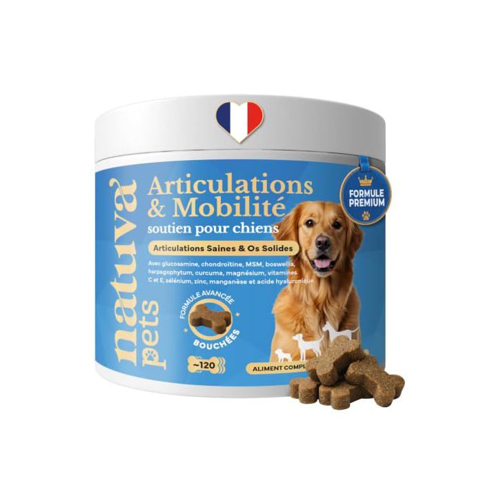 Complement alimentaire - NATUVA PETS - CONDROPROTECTOR PERROS - 120 bouchées - Glucosamine & Chondroïtine - Soutien articulations Complement alimentaire - NATUVA PETS - CONDROPROTECTOR PERROS - 120 bouchées - Glucosamine & Chondroïtine - Soutien articulations