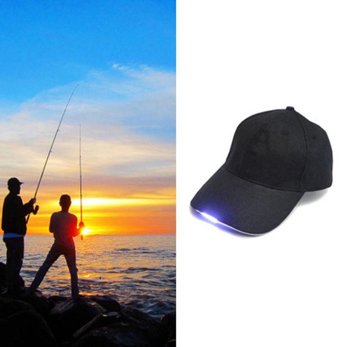 Chapeau LED avec 5 lumières idéal pour le camping et les activités de plein air