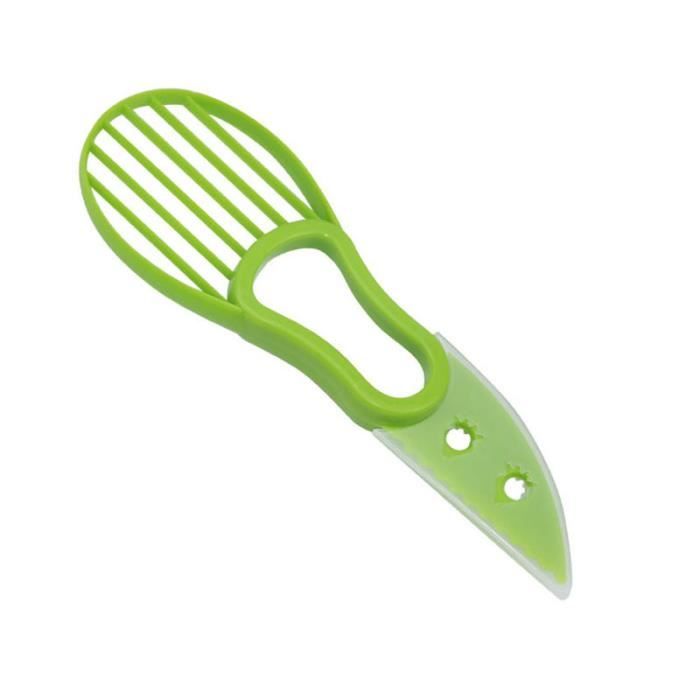 Coupe-Avocat 3 En 1 Inox - Dénoyauteur, Découpeur Et Sépareur De Fruits - Ustensile De Cuisine