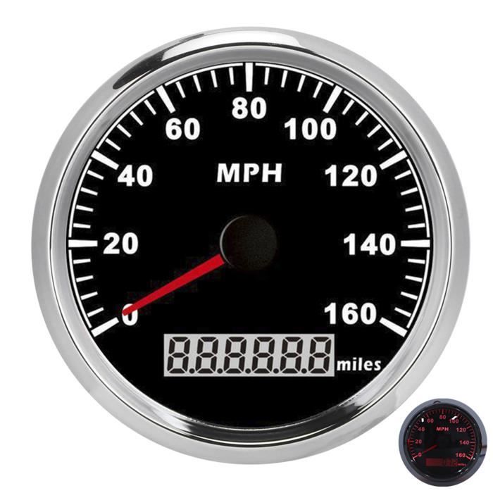 Compteur De Vitesse GPS Universel 85mm 200 Km/h - Étanche, Rétroéclairé, Pour Camion, Tracteur, Moto, Voiture