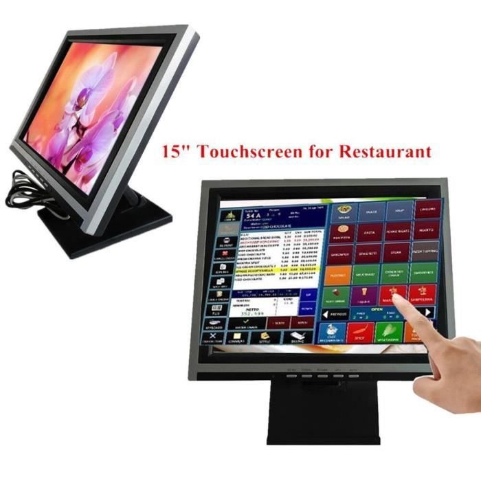 Vente Ecran PC Écran Tactile LCD 15" avec système de Caisse, écran TFT VGA USB Moniteur, écran de Caisse, PC Windows7-8 POS Machine pour Restaurant pas cher Vente Ecran PC Écran Tactile LCD 15" avec système de Caisse, écran TFT VGA USB Moniteur, écran de Caisse, PC Windows7-8 POS Machine pour Restaurant pas cher