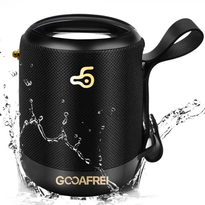 Enceinte Bluetooth 5.0 avec Son 360°Technologie Bass Up et Étanchéité IP45 pour Soirées et Activités Extérieures