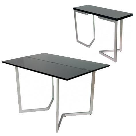 Table Console Mural Extensible Noir Xena Achat Vente Console