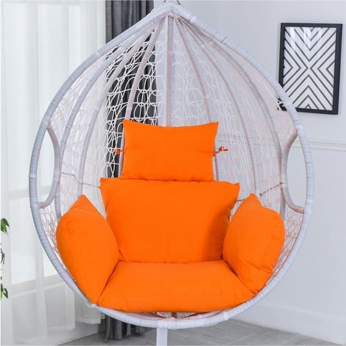 Coussin Pour Fauteuil Papasan, Imperméable Coussin Pour Fauteuil Suspendu, 100/110/120/130/140cm Coussin De Sol Fauteuil Pivotant Coussin,Grand Jardin Coussin De Chaise D'extérieur(A11,Diameter: 140cm