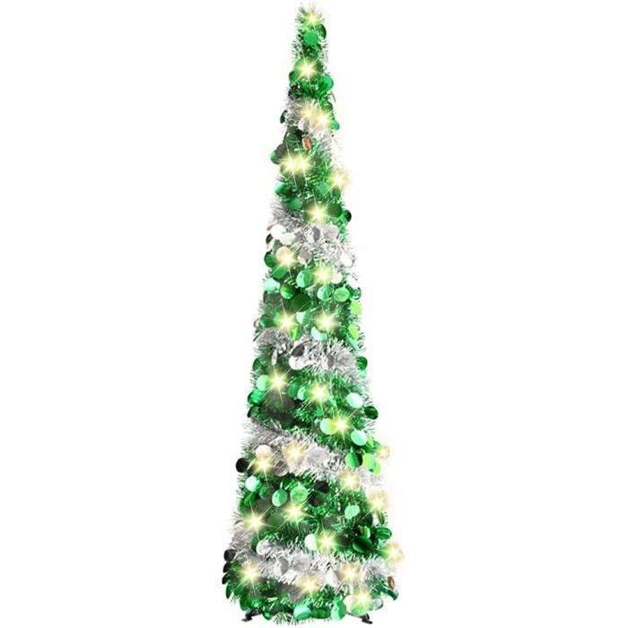 Support Sapin De Noël Pliable Métal 60cm Vert - Base Robuste Pour Arbre Artificiel