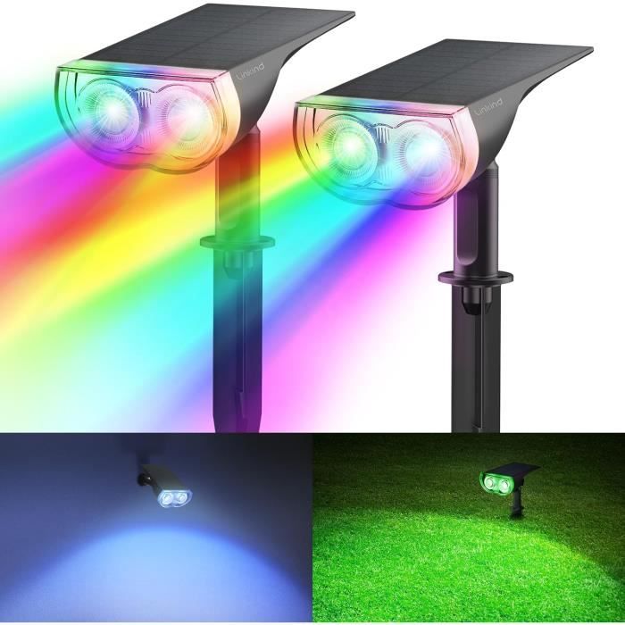 Spot Solaire Rvb D'Extérieur 2 En 1 Couleur Changeante Ip66