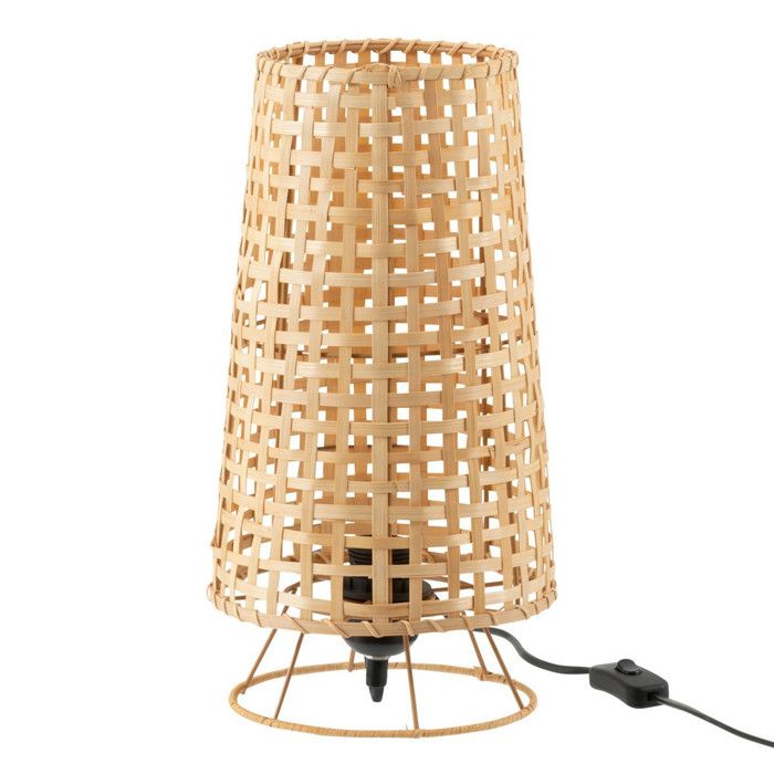 Lampe à Poser en Rotin Léna 36cm Naturel Lampe à Poser en Rotin Léna 36cm Naturel