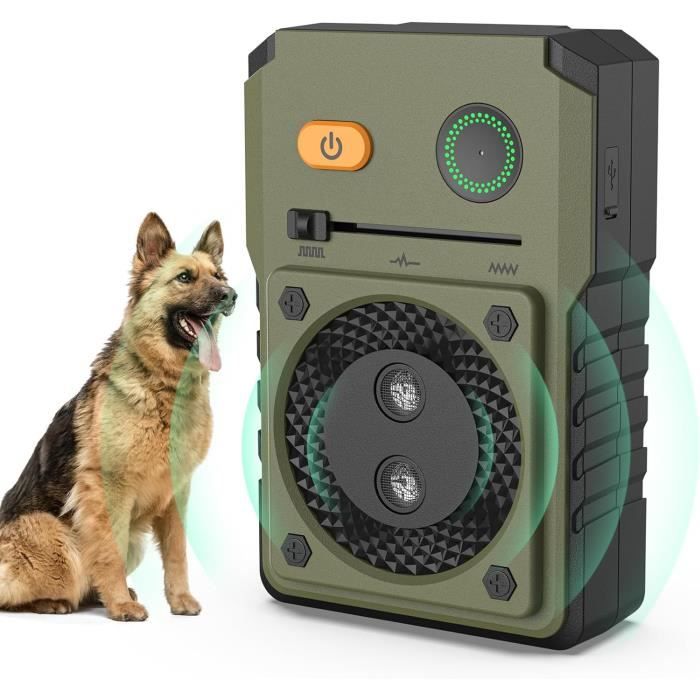 Dispositif Anti Aboiement Chien, Ultrasons Anti Aboiement pour Chien avec 3 Modes, 50 Pieds Boitier Anti Aboiement,
