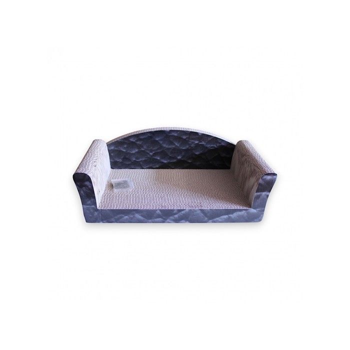 Mon ami Luki - Griffoir forme canapé avec assise - NOIR - CHAT - 49X26X17CM