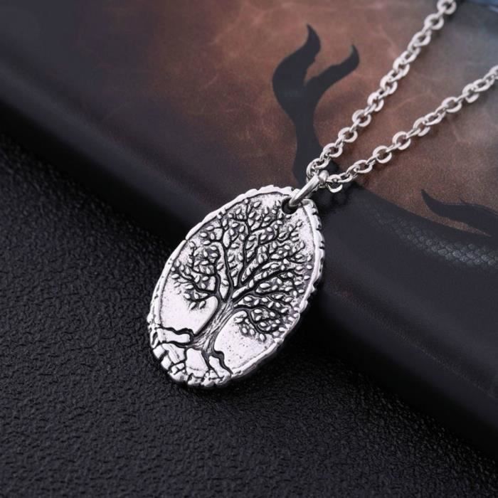 Collier A Breloques Arbre De Vie Yggdrasil De La Mythologie Nordique Du Monde Argent Achat Vente Sautoir Et Collier Collier A Breloques Arbre De Argent Argente Neuf Soldes Sur Cdiscount