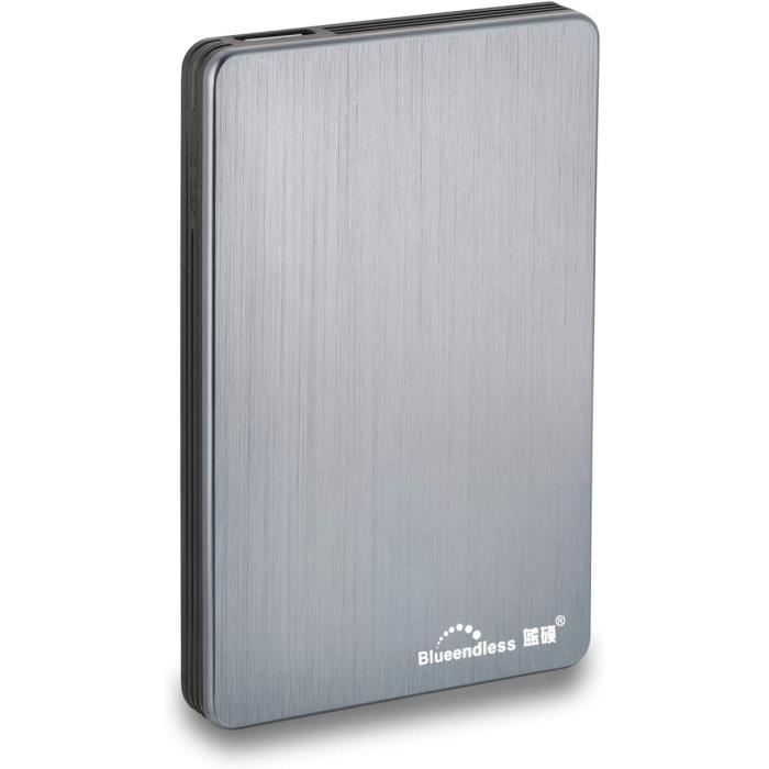 SUHSAI Disque dur externe portable 320Go HDD de sauvegarde 2,5 Disque dur externe USB 3.0 Stockage de données, compatible pour ordinateur portable, PC, Mac, fenêtre, console de jeu – Noir