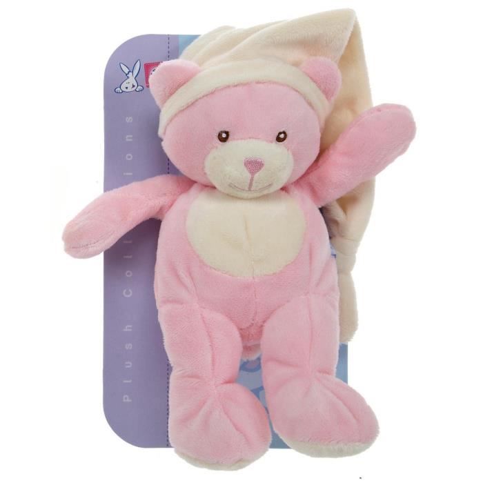 GIPSY Doudou N ud 26 cm Ours Rose Cdiscount Jeux Jouets