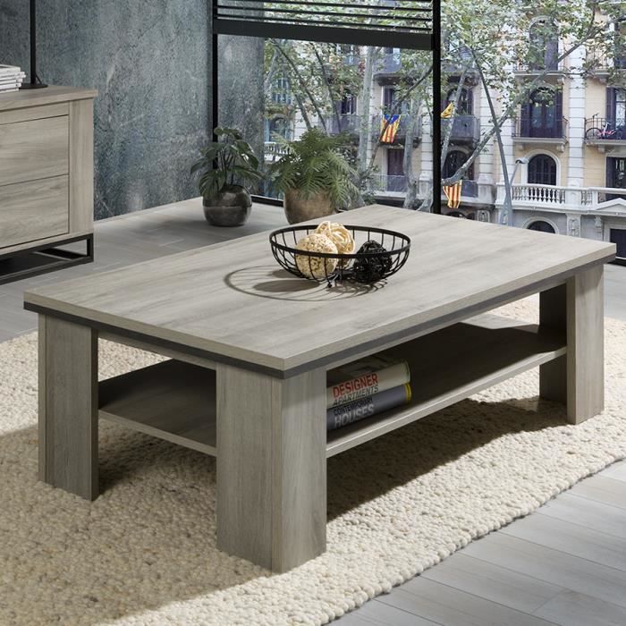 Table Basse Couleur Chene Gris Artos Gris L 130 X P 67 X H 40 Cm Achat Vente Table Basse Table Basse Couleur Chene Cdiscount
