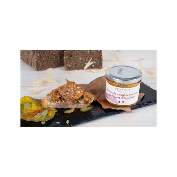 Terrine Sanglier sauvage français au Piment d'Espelette, 100gr