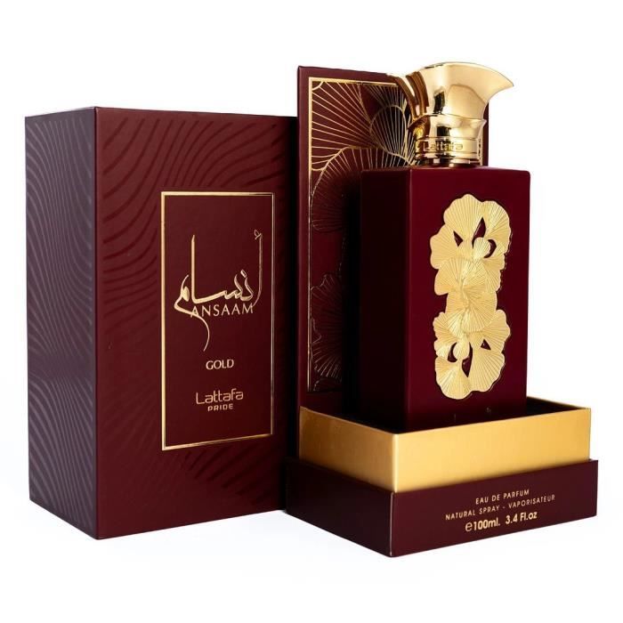 Parfum - ANSAAM GOLD - Unisexe - 100 ML - Lattafa PRIDE - Oriental Ambré Gourmand
