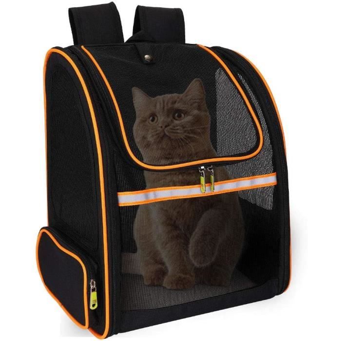 Sac De Transport Chat Chien Pliable Double Epaule Respirant Avec Fenetre En Maille Filet Pour Voyage En Train Voiture Avion Orange Orange Cdiscount Bagagerie Maroquinerie