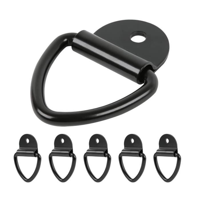 Anneaux D'arrimage – Lot De 8, Fer Peint, 40x43,5x5mm, Charge 30kg, Pour Camion, Remorque, Bateau