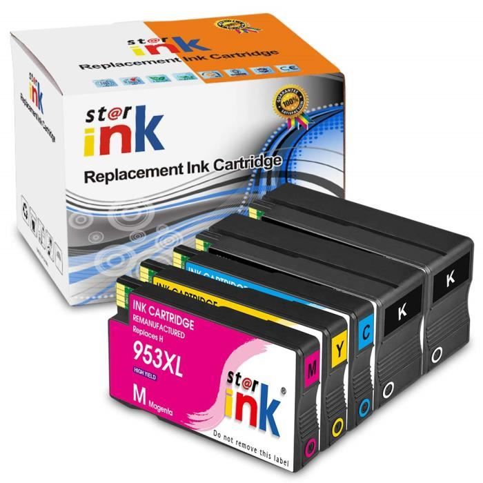 ✓ Pack 8 Cartouches compatibles HP 953XL couleur pack en stock -  123CONSOMMABLES