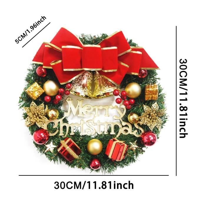 Couronne De Porte Joyeux Noel Cdiscount