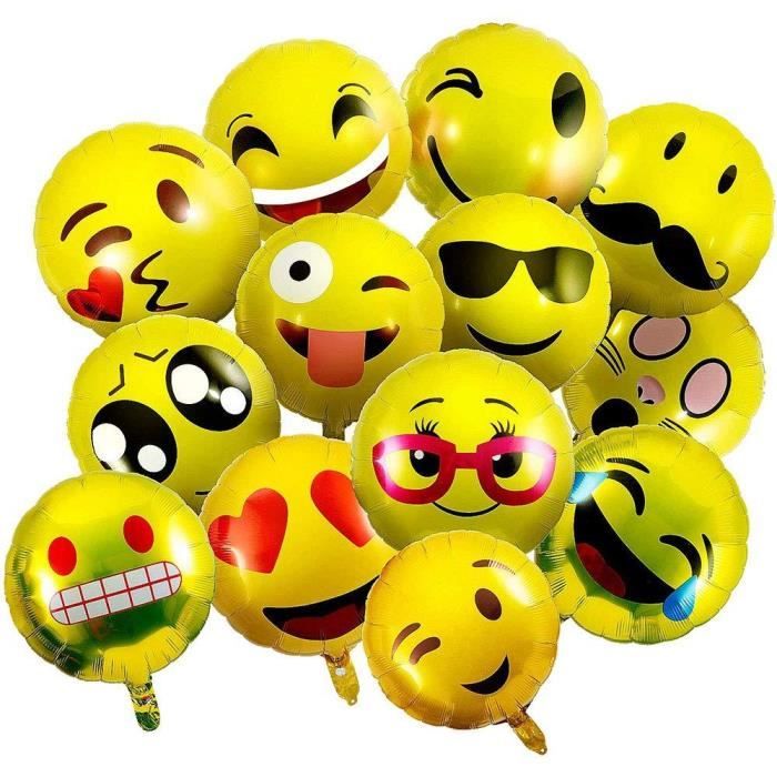 Vientiane Emoji Ballons 26 Pieces Ballon En Aluminium Ballons A L Helium Expression Faciale Ballons Emoticon Smiley Anniversaire Achat Vente Ballon Decoratif Cdiscount Banque de smilies et gifs gratuits en. vientiane emoji ballons 26 pieces