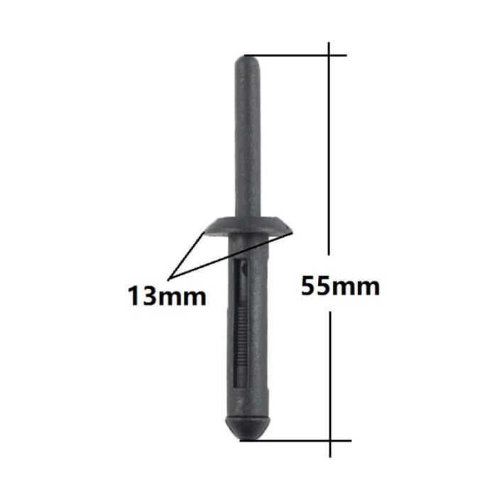 Clips De Pare-chocs,100 Pièces Auto Pare-chocs Attache 8mm Trou Rivet - Foto 7