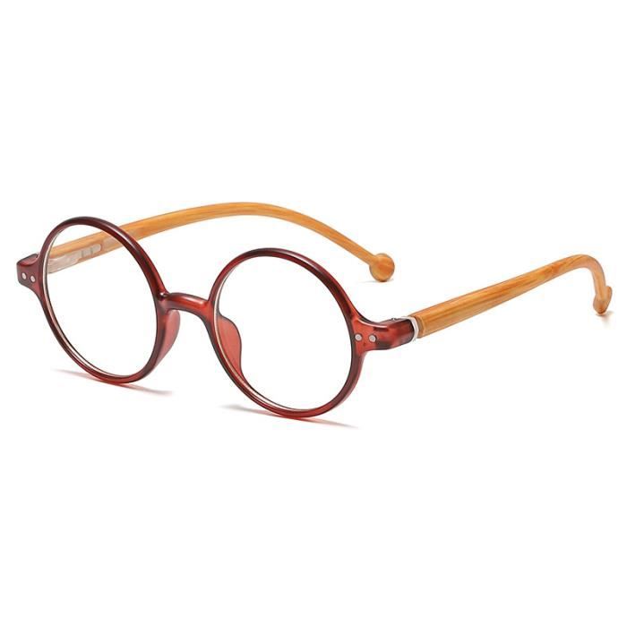 Lunettes Loupes-New Time-Grandes Lunettes De Lecture Rondes Rouges A