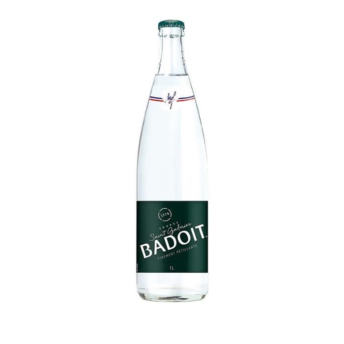 Eau Minérale Naturelle Gazeuse Badoit Verre C 1l 12 X 1 Litre