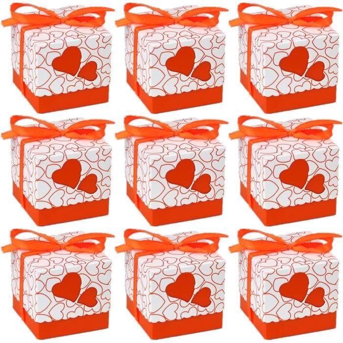 6 Boîtes Transparentes En Forme De Cœur - Idéales Pour Mariages, Bonbons Et Petits Rangements