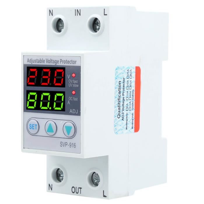 Protezione Da Sovratensioni Regolabile SVP-916 40A-63A 220V - Nuovo