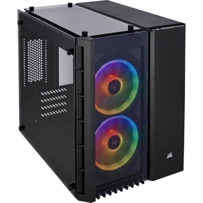 CORSAIR Boitier Micro ATX en verre trempé Crystal Series 280X RGB