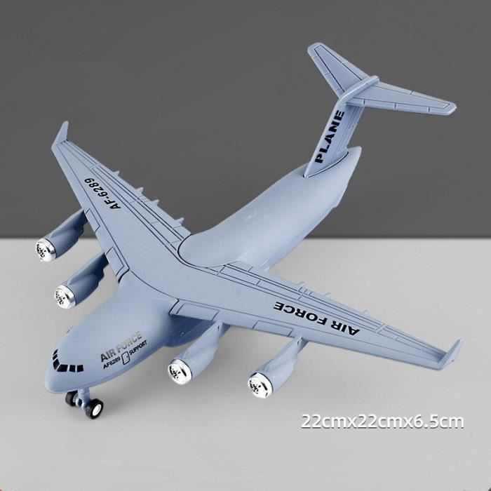 Jouet Avion Cargo Avec Fumée Et Lumières - 6 Camions Inclus - 40.6 Cm - Pour 3-6 Ans