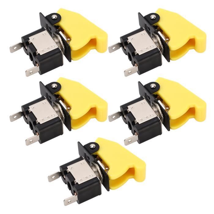 5 Interrupteurs à Bascule MTS-303 - 3 Positions 9 Broches - 250V/2A - Rouge