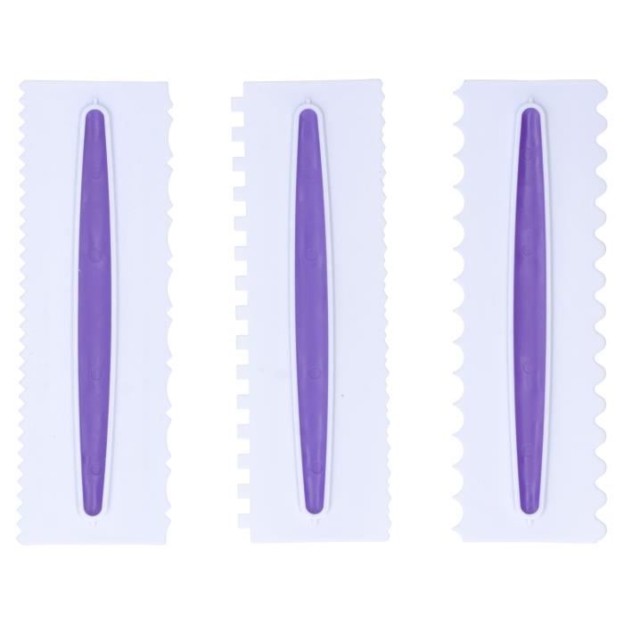 Set De 2 Grattoirs/lisseurs à Gâteau En Acier Inoxydable - Dimensions 22 X 8 Cm - Pour Glaçage, Crème Au Beurre, Décoration Pâtisserie - 5