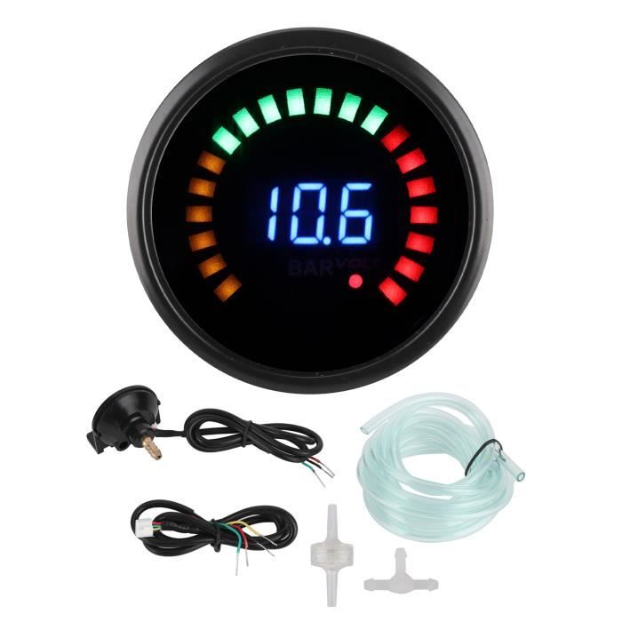 Jauge De Suralimentation Universelle 2" PSI 12V - Pour Turbo Voiture (Métal, Facile à Installer)