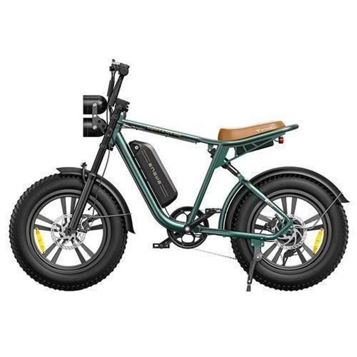velo electrique ENGWE M20 autonomie 75km tout suspendu VTT fat bike Pneus tout terrain de 20 pouces Batterie 48V13Ah Vert