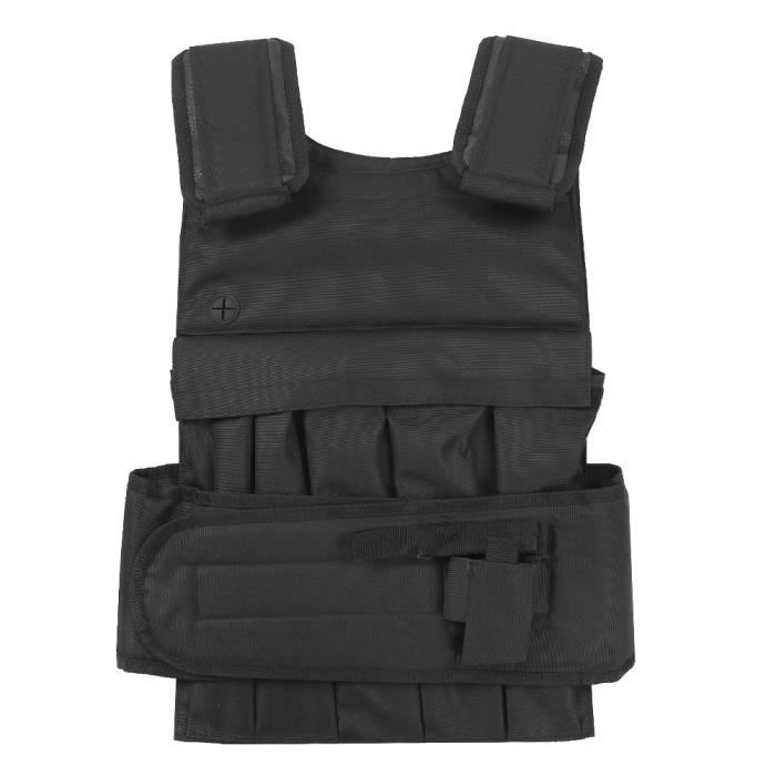 Noir Gilet lesté, gilet d'entraînement, exercice sportif, fitness