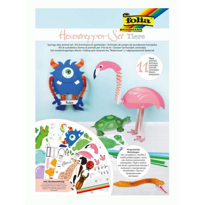 Folia Kit de Bricolage pour 11 Figurines 262 pièces Multicolore - 21901