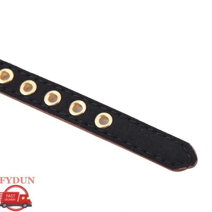 Comparer les prix de FYDUN Collier pour chat de compagnie Collier pour chien et chat en forme de fleur avec diamant, animalerie collier Noir 1,3 * 42cm