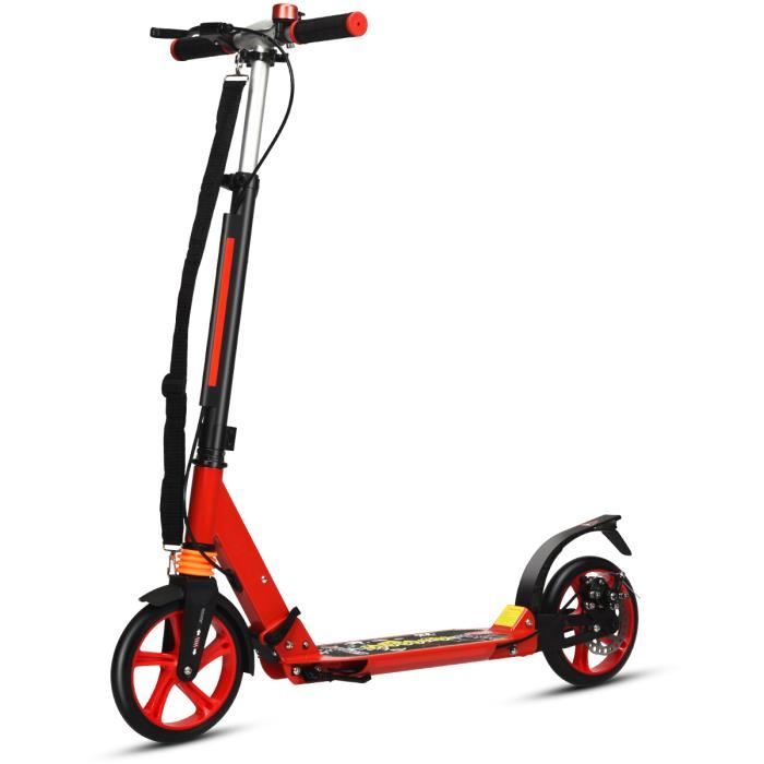 GYMAX Trottinette Freestyle Enfants 10 Ans , Trottinette