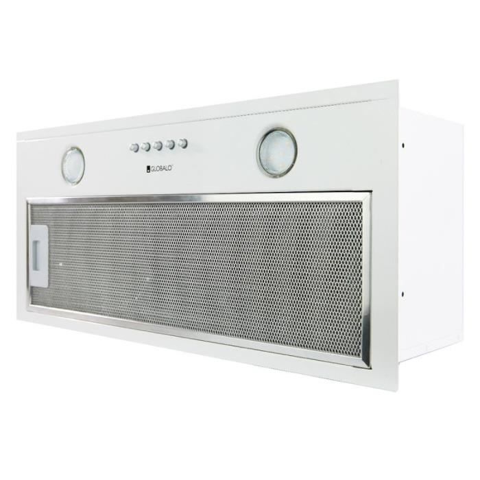 GLOBALO Delico 60.1 Hotte de cuisine encastrée en acier Blanc - DELICO601WHITE