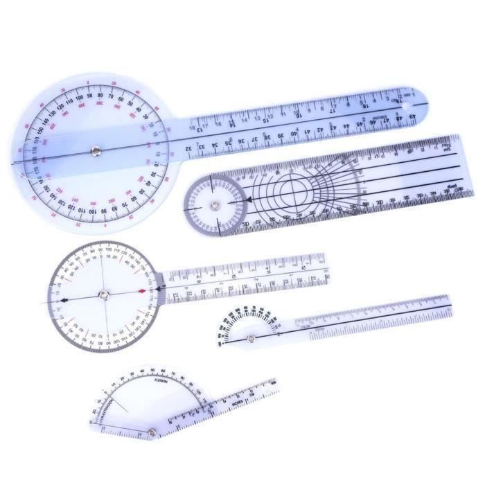 Kit de traçage, modèle de dessin de règle, modèle de conception de mesure géométrique (ensemble de quatre pièces) - Bricolage