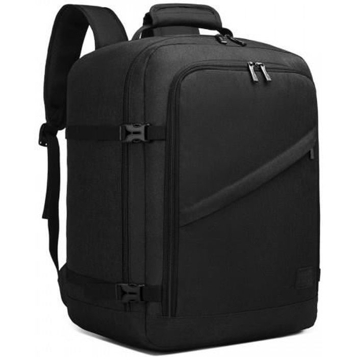 Kono Sac à Dos Cabine 45x36x20cm pour Ordinateur Portable Voyage Business Ordinateur Sac de Voyage pour Femme Homme, 30L, Noir