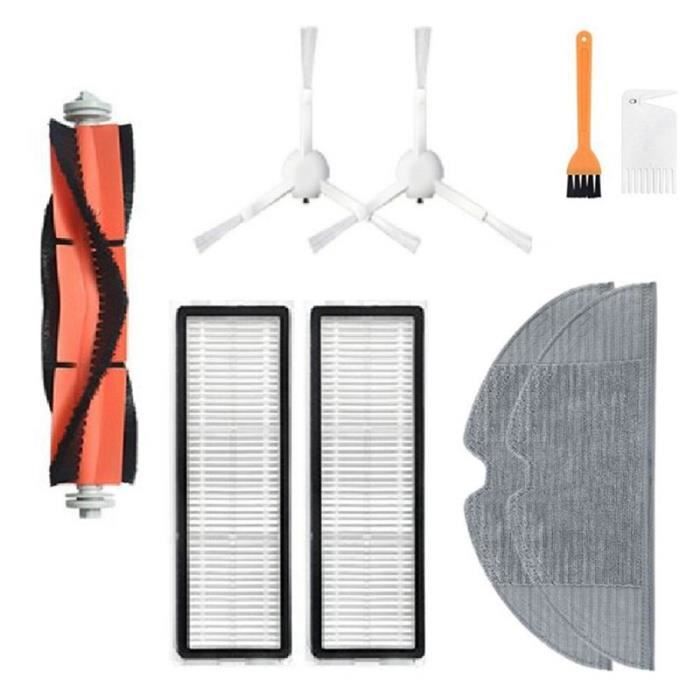 Lot Accessoires Aspirateur Xiaomi Mijia 1C - 1 Brosse Principale, 4 Brosses Latérales, 4 Filtres HEPA - Pièces De Rechange - 10
