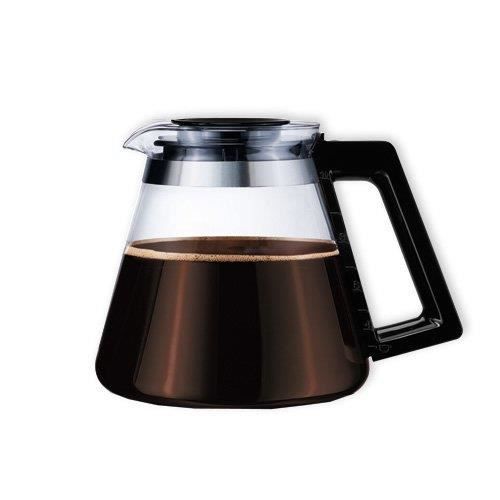 Verseuse Verre Melitta Aroma Signature Style 1,25 L – Compatible Aroma Signature, DeLuxe & Style – Noir/Argent
