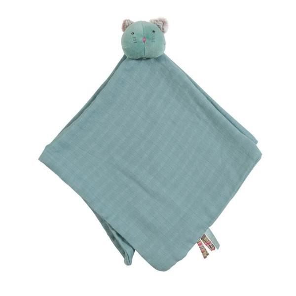 Doudou lange chat bleu Les Pachats Moulin Roty Cdiscount Puericulture Eveil bebe