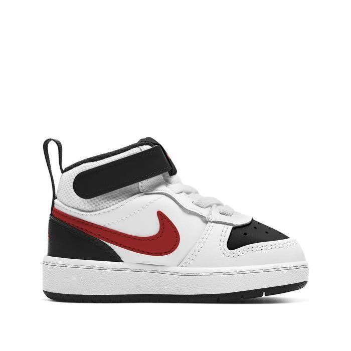Basket NIKE Court Borough Mid Blanc Lacets Enfant