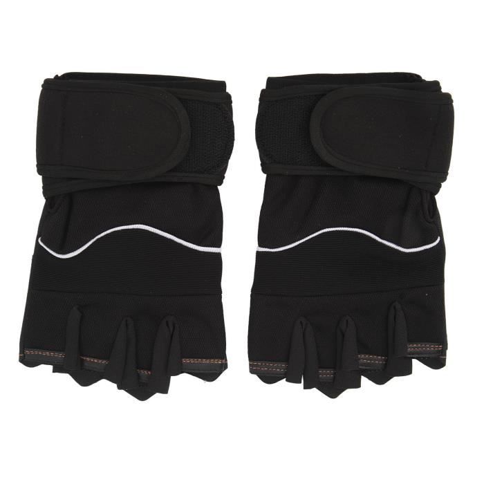 Gants de Musculation Noir - VGEBY - Confortable et Durable - Pour Fitness, Haltérophilie et Gymnastique
